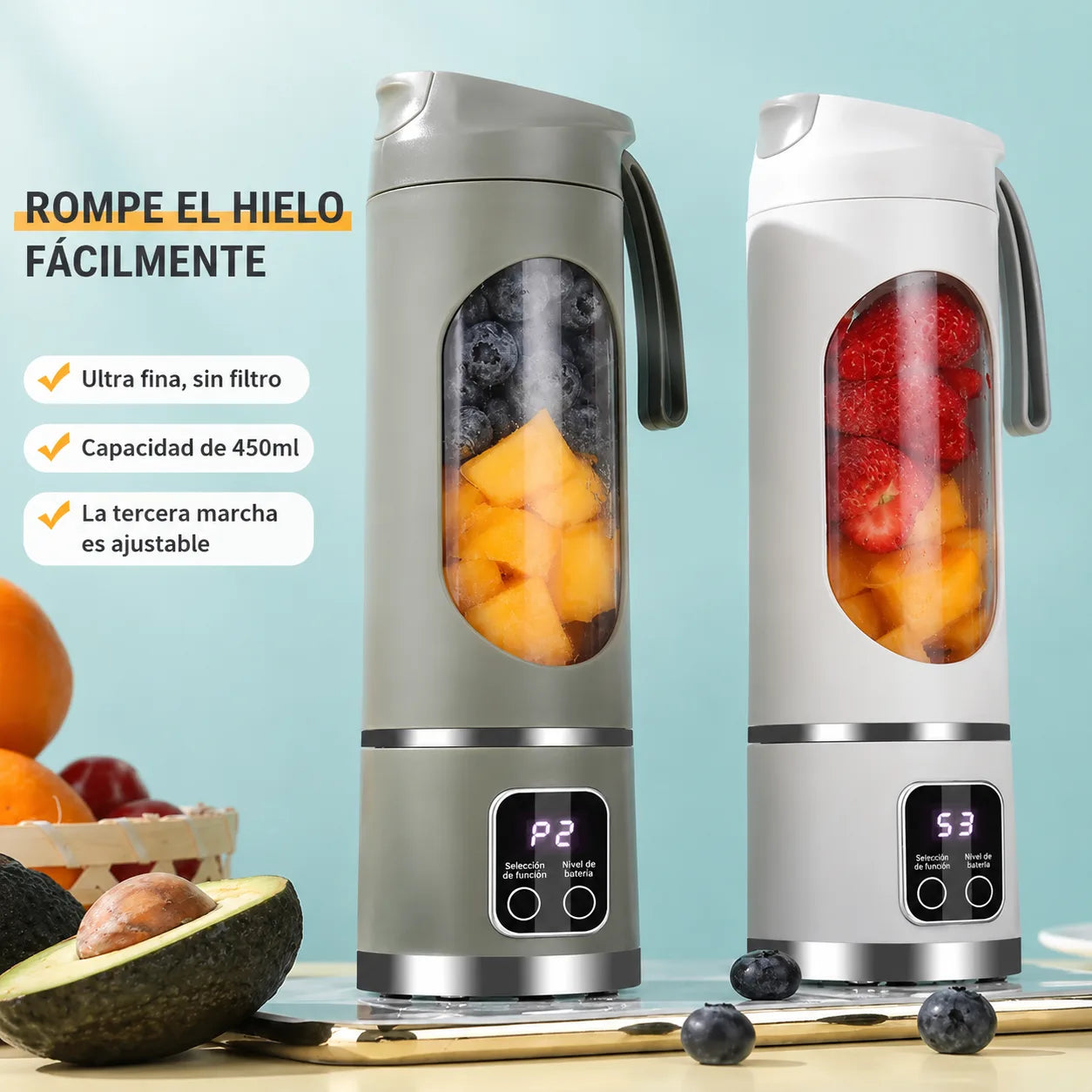 Vaso Licuadora Portatil Recargable Usb