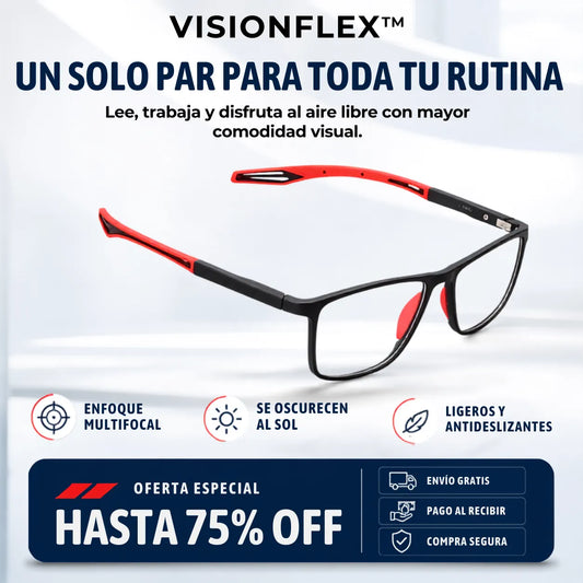 VisionFlex™ - Un solo par para leer, trabajar y disfrutar al aire libre