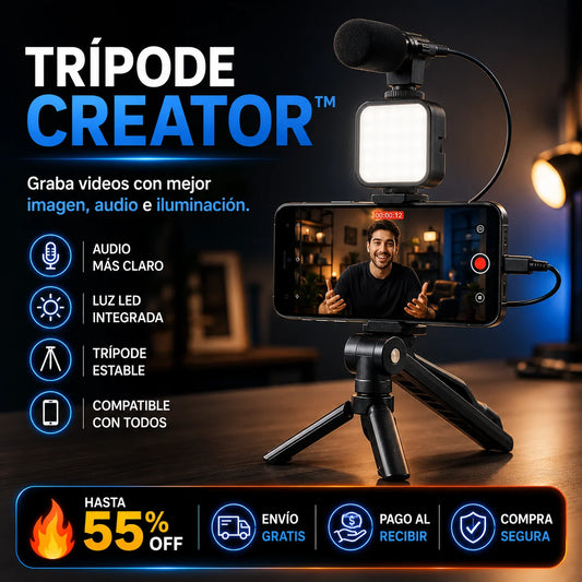 Video Making kit™ - Graba videos con mejor imagen, audio e iluminación.