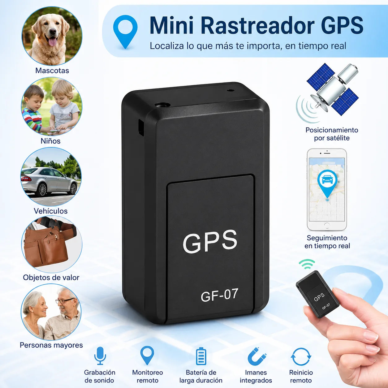 GPS ProRastreo - Localizador magnético e instantáneo para tu auto