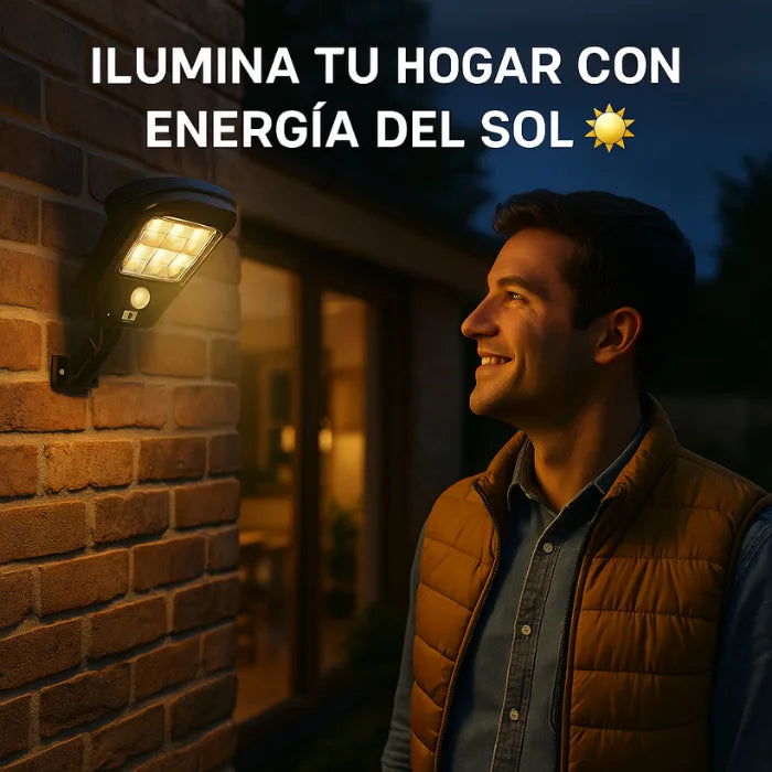 LuzPro™ Solar – Ilumina y protege tu hogar sin gastar de energía de mas
