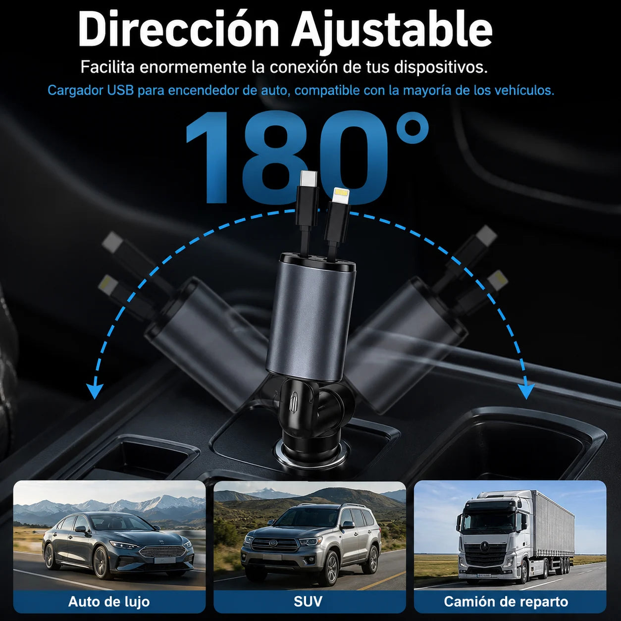 PowerHub™ -  Hasta 4 dispositivos cargando al mismo tiempo.