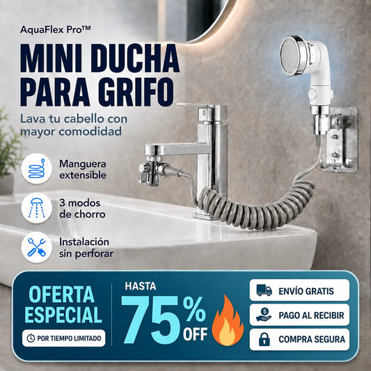 AquaFlex Pro™ - Convierte tu grifo en una mini ducha flexible y práctica