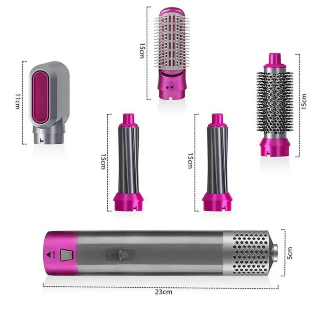 AeroStyle 5 en 1™ - Peina, seca y da forma en minutos desde casa