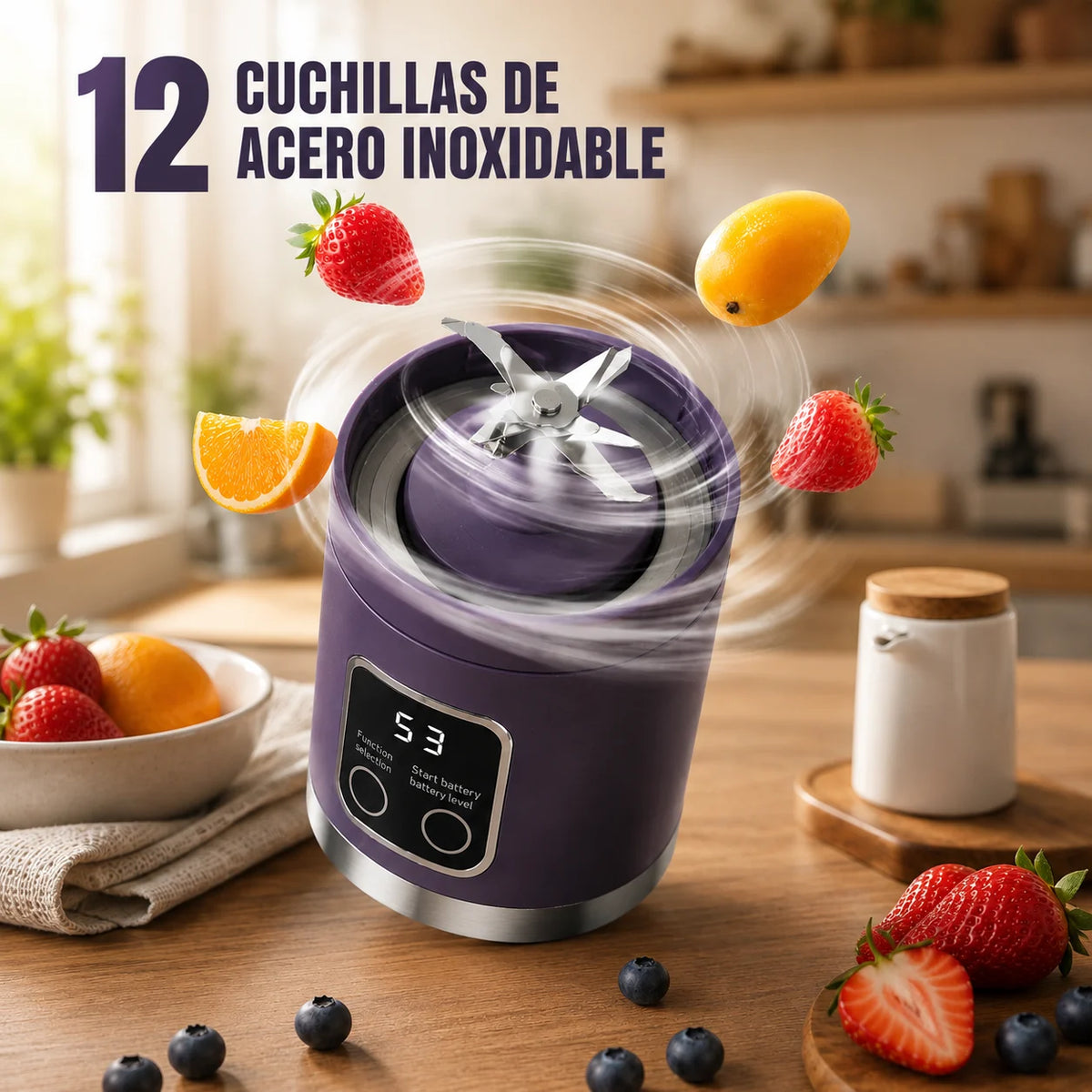 Vaso Licuadora Portatil Recargable Usb