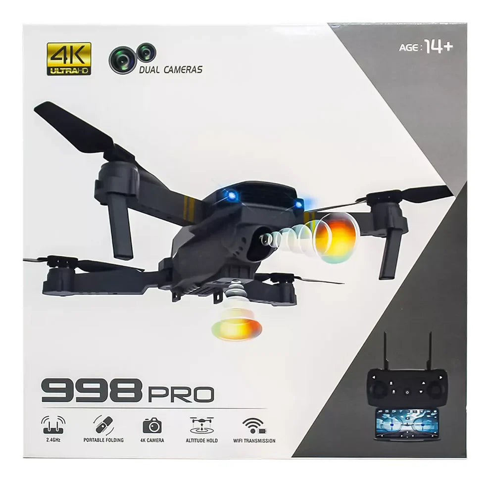 DRONE 998 PRO CAMARA DUAL 4K