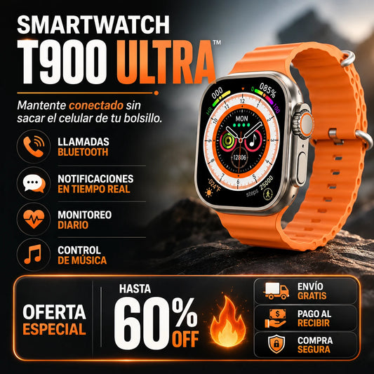 Smart Watch T900 Ultra™ - Mantente conectado sin sacar el celular de tu bolsillo.