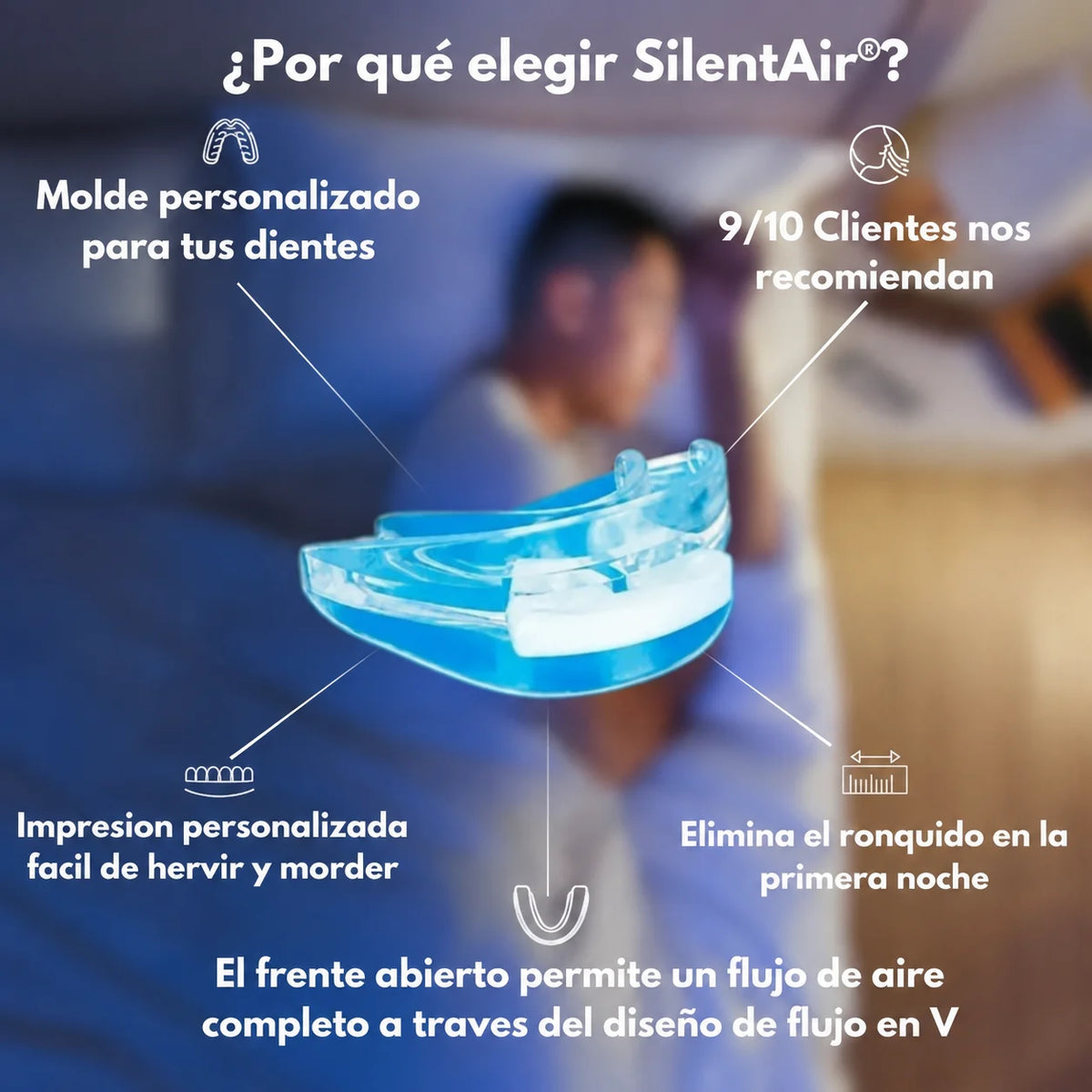 SilentAir™ – Reduce los ronquidos y mejora tu descanso desde la primera noche