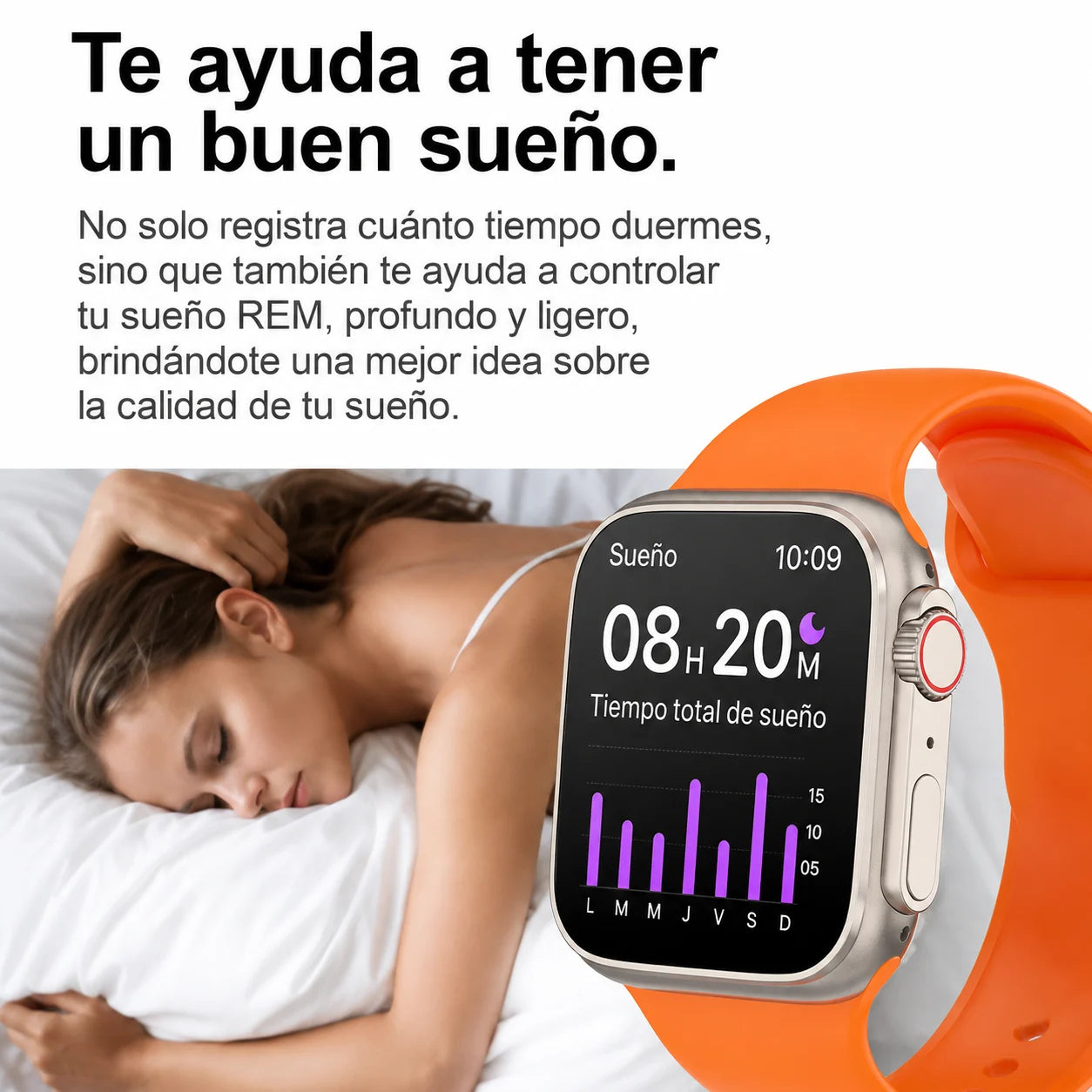 Smart Watch T55 Pro Max™ Mantente conectado, activo y disfruta tu música desde tu muñeca.