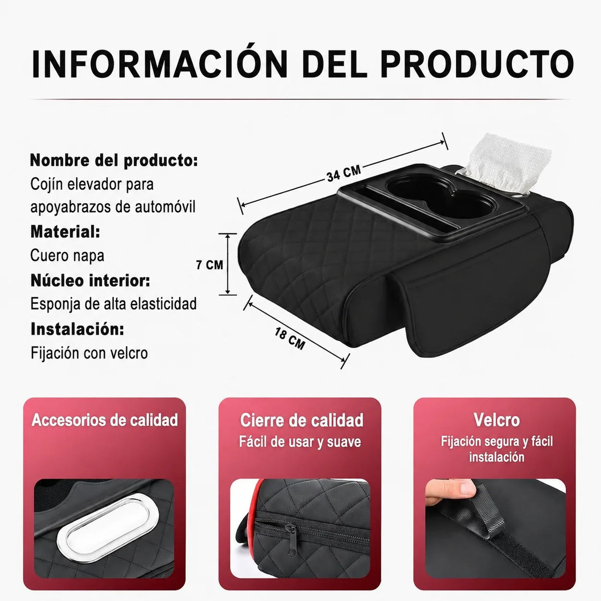 Apoyabrazos Multifunción - Cinco soluciones en un solo producto