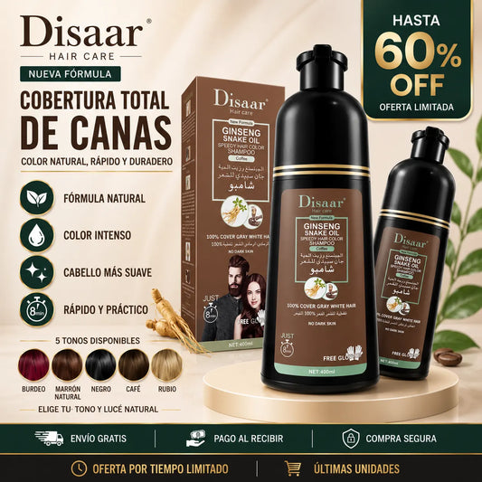 Shampoo Disaar™ - Tinte capilar para recuperar un color natural