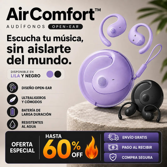 AIRCOMFORT™ - Disfruta tu música con comodidad durante todo el día