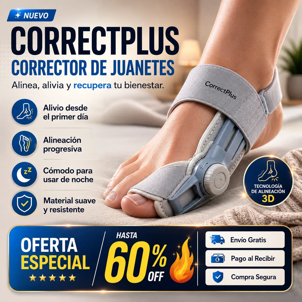 CorrectPlus™ – Alivia el dolor y recupera la comodidad al caminar.