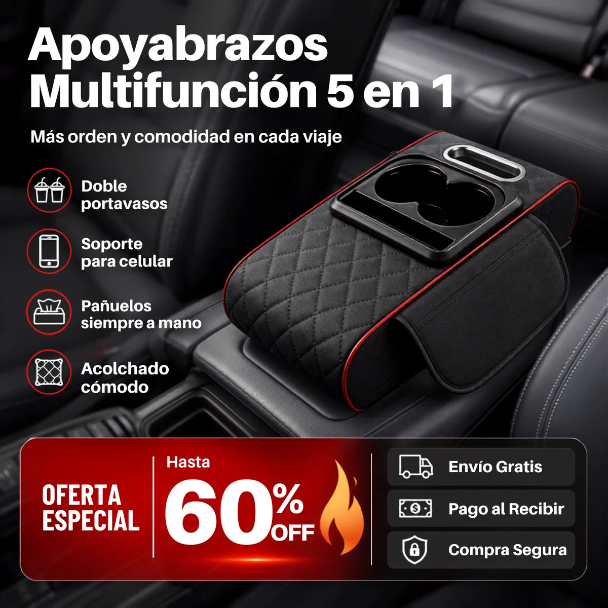 Apoyabrazos Multifunción - Cinco soluciones en un solo producto
