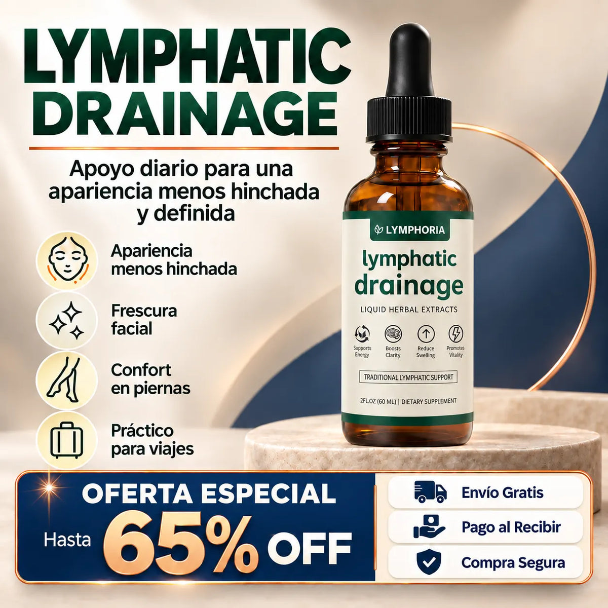 Lymphatic Drainage - Apoyo diario para una apariencia menos hinchada y definida